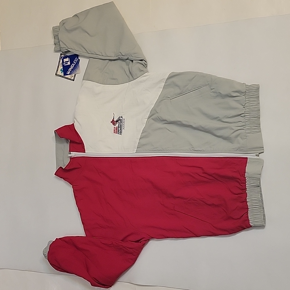 UNLV Rebels Windbreaker Vintage90s Football Foundation Member Made in USA M NEW